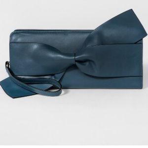 Target Blue Bow clutch